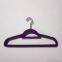 Amazon hot sell sustainable velvet hanger garment usage non-slip flocking hangers soft space saving rack