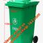 Indoor Outdoor Home Large Metal Galvanized Garbage Bin Black Trash Can Dust Bin Outdoor Waste Bin Garbage Can