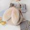 010Plush Bag Female Oblique Fashion Crossbody Shoulder Bag Lovely Chain Women Handbag Autumn Winter Rabbit Ear Clip Mouth Bag
