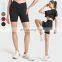 Quick Dry Sportswear Women Short Pant Butt Lifting Ribbed Fabric V Cross Waistband Yoga Shorts Womens Fitness Gym Yoga Shorts