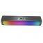 New Arrival RGB Light Speaker Bar Good Bass Computer Gaming Detachable Soundbar Floating Speaker