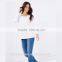White Color Women Fashion Long Sleeve t Shirt OEM Service Spring Hotsale Ladies t Shirt Design TS039