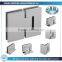 Adjustable heavy duty glass shower door hinges