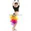 Promotion price fashioned New training Latin dance skirt with tail Latin competition for girls dance performance costumes