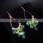 China wholesale Fashion Jewelry Light Green Beads Tassel Drop Earrings