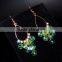 China wholesale Fashion Jewelry Light Green Beads Tassel Drop Earrings