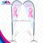 cheap free design 110g knit polyester teardroop fly flag manufacture