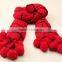 New Design Checked Plaid Acrylic Ball Fashion Ladies Winter Scarf