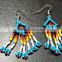 Crystal charm earrings Indian handmade hoop earrings