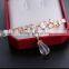 New Arrival High Quality Hot Selling Full Crystal Hair Barrettes Drop-shaped Pendant Hairgrips Hairpins For Women