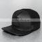 2016 latest design your own 100% cotton patch faux leather snapback cap