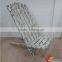 Shabby Chic White Slats Wooden Foldable Chair