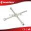 Folding cross wrench
