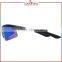 Laura Fairy Italian Brand Name Innovative Black Half Frame Thin Temple Sport Sunglasses