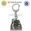 2015 Best selling custom colorful anime metal keychain with cute design