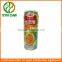 Energy health beverage tin can with lid partial openning