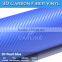 Air Bubble Free 1.52X30M 5*98ft Pvc Material 3d Carbon Fiber Car Wrap