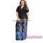 Pink latest Halterneck Lace Trim ladies long evening party wear gown