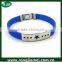Various fashion new design silicone metal bangle