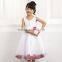 Kids white dress summer girls flower princess party dresses