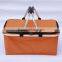The supply of quality portable 600d oxford aluminum frame folding shopping handle picnic basket