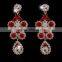 stainless steel jewelry 2016 zircon stud earrings earrings woman fashion earring