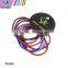 2mm non-metal double color elastic ponytail holders