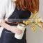 Custom Selvedge Denim Garden Aprons With Tan Genuine Leather