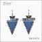 Wholesale Jewelry Fashion Designs Ladies/Women's Punk Style Snake Pattern Leather Triangle Earrings Dangle Earrings