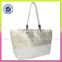 Elegant and stylish women's bag polyester with pape selling women's bag cotton handle