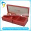 Custom high quality gold stamping printing leather boxes for tea