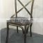 Wholesale Industrial Cross Back Metal Chair Vintage in Dining Chair