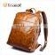 ICARER Waterproof Vintage Genuine Leather Backpack for Men