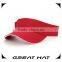 2014 Breathable curve High quality cotton custom blank sports visor