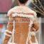 Real Native Lamb Fur Leather Mouton Suede Coat Double Face Mongolian Lamb Fur Jacket