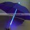 23 inch manual high quality stick led lighting umbrella