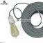 Gray Cloth Covered Wire - Round Parallel Lamp Cord, Vintage Style Fabric Wire
