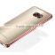Clear Hard Back TPU gold electroplating Bumper Case Cover For Samsung S7 & S7 Edge