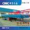 3 Axle 60 Ton Cargo Semi Trailer Flat Bed With Side Wall
