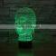 3D Optical Night Light Buddha 7 RGB Light Colors 10 LEDs AA Battery or DC 5V Mixed Lot