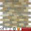 Imark Yellow Rust Marble Mix Crackle Glazed ceramic Mosaic Subway Tile For Kitchen Backsplash Tile / Bathroom tile