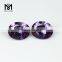 Factory wholesale synthetic 46# corundum machine cut oval ruby gemstone