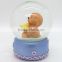 popular cute indoor snow water globe with resin bear