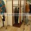 Antique copper garment rack,bronze finish cloth rack,antique display furniture