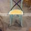 wooden cross back chair for dining