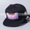 High Quality Wholesale Fashion Blank hiphop Snapback Baseball Cap Flat brim Snakeskin PU Leather hat faux strapback