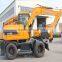 XINIU SMALL MINI WHEEL EXCAVATOR X120-L