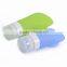 Wholesale Custom Bpa Free Portable Foldable Silicone Travel Bottles for shampoo and soap