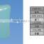 200ml lotion HDPE square shampoo bottle