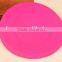 High quality silicone foldable pet dog frisbee , colourful pet training fetch toy
